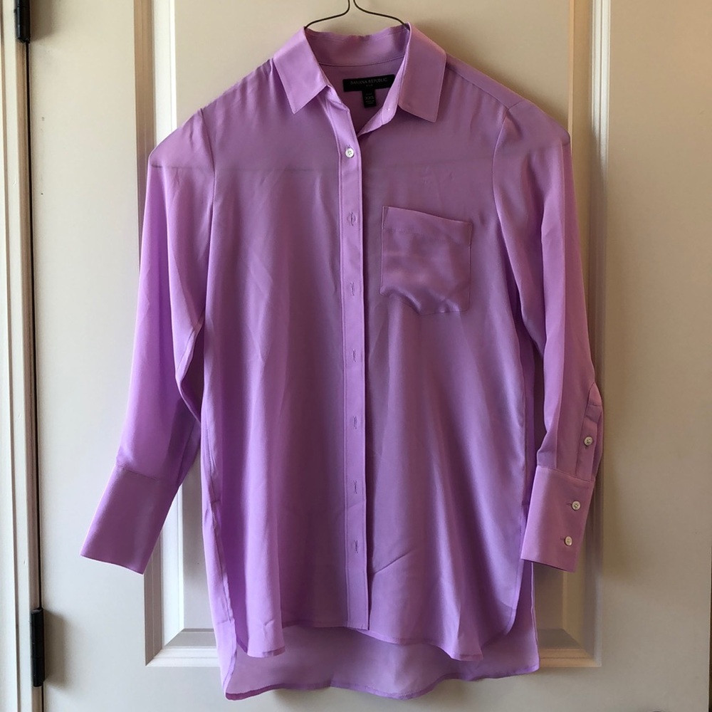 Banana Republic XXS Petite Silk Blouse